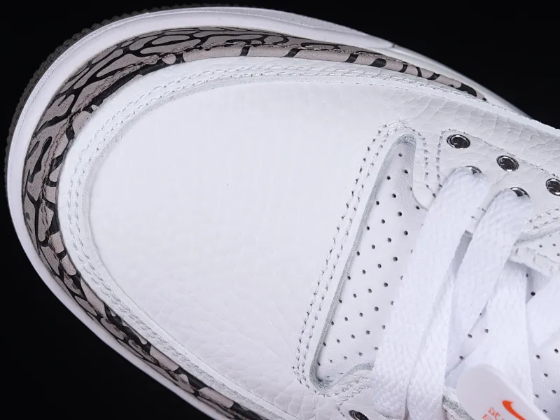 All categories Air Jordan Jordan series basketball shoes Air Jordan 3 Air Jordan 3 "Mocha" AJ3 Joe 3 Mocha white coffee burst pattern replica basketball shoes 136064-122